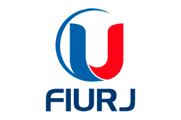 Logo da FIURJ (versão vertical colorida)
